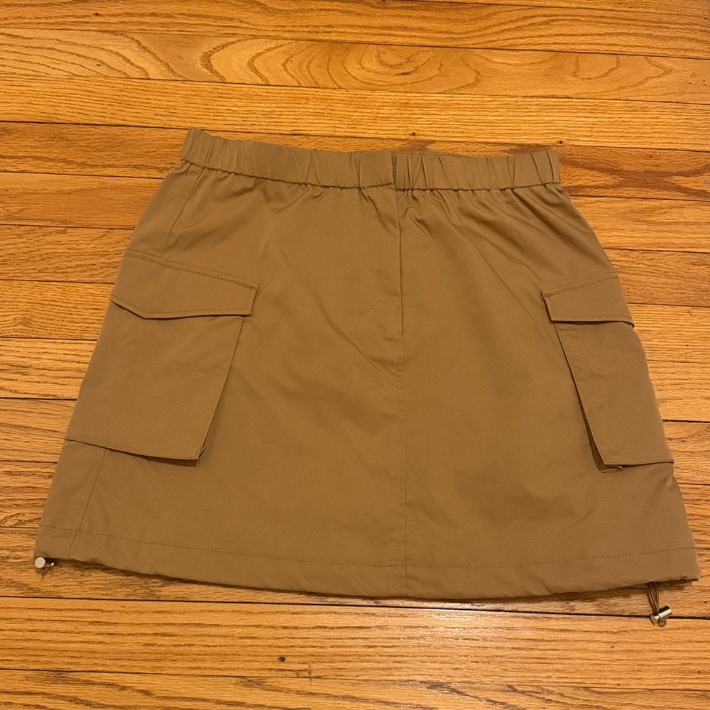 Babaton Aritzia Vessel Skirt Size 6 Tan Cargo Utility Mini new without tags - Picture 3 of 12